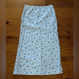 Wild Fable Floral Blue and White Women's long Skirt